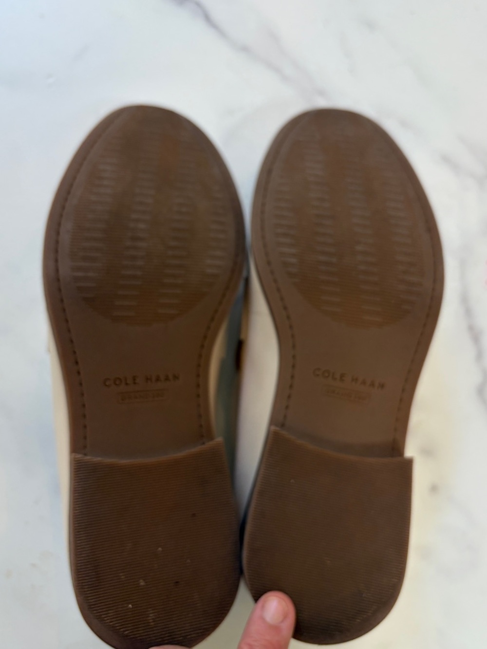 Cole Haan Women’s Cream Leather Penny Loafers Sz 7 - Picture 6 of 6